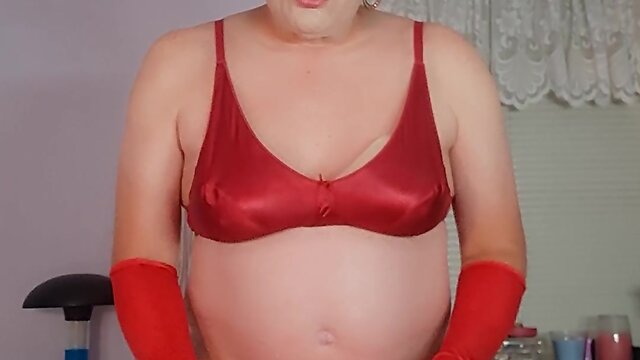 Exploring pleasure: satin masturbation and butt plug