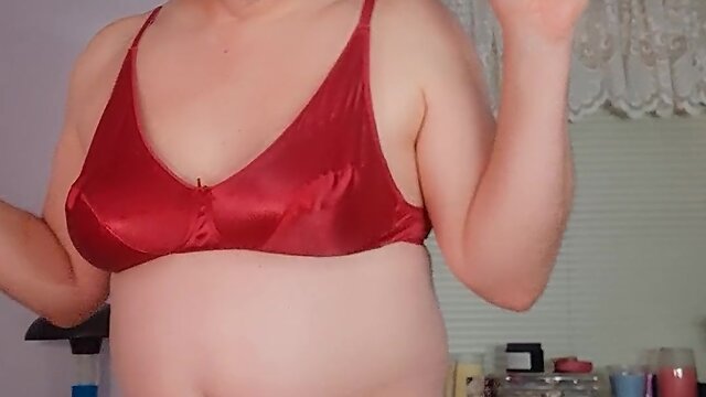 Transgender cutie flaunts bare body and stunning heels in public