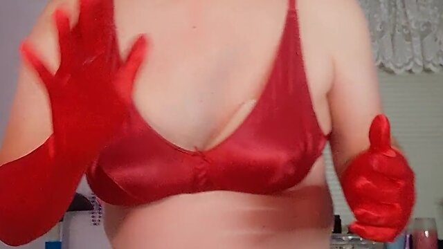 Transgender cutie flaunts bare body and stunning heels in public