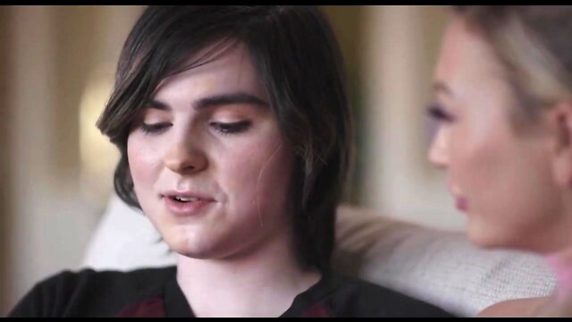 Seductive trans woman engages in passionate girl-on-girl action