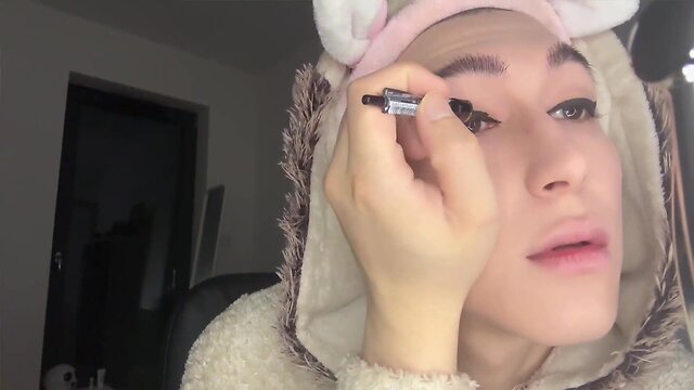 Stepdad convinces sissy son to transform and gets intimate