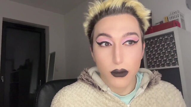 Stepdad convinces sissy son to transform and gets intimate