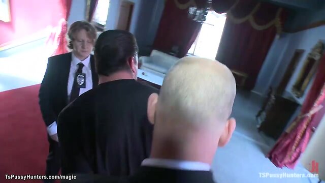 Intense threesome: shemales take on a milf