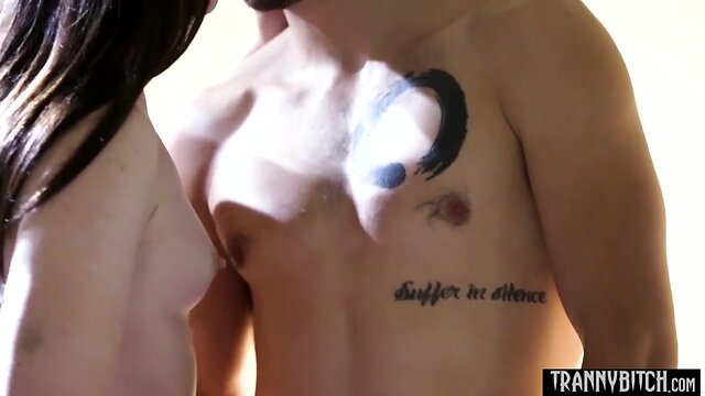 Seductive transgender housewife satisfies her husbands desire