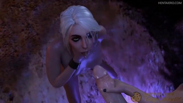 Futanari cum compilation in 3d sfm animation