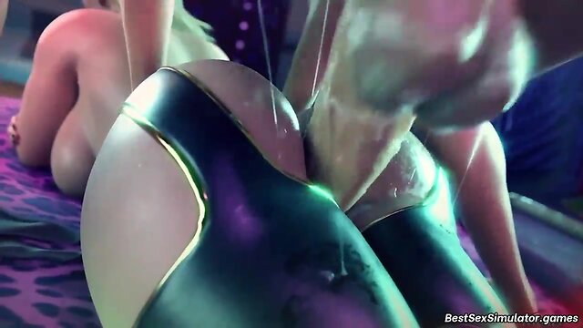 Futuristic futanari compilation: cyberpunk sex (part 1)