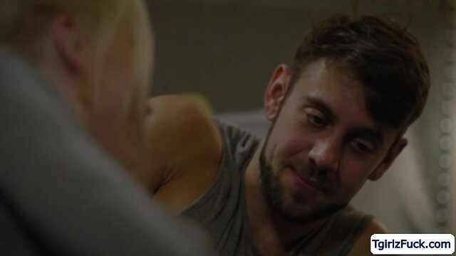 Hardcore bareback anal with petite blonde shemale izzy wilde