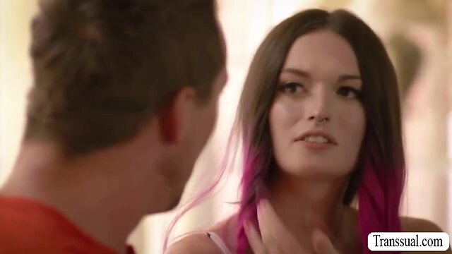 Bareback anal sex with natalie stone: a pale ts experience