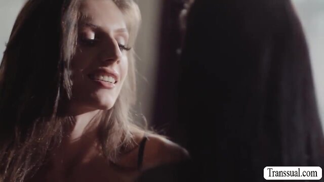 Stepmom with tattoos gets naughty with stepdaughters ts lover