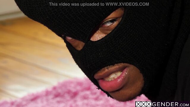 Thief with a big black cock fucks horny shemales in lena moons tight asshole