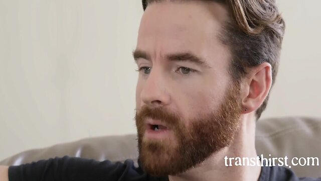 Blonde transgender beauty shows love