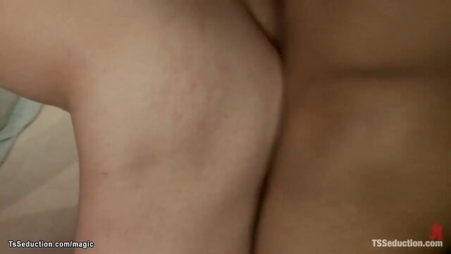 Shemale boss from bbc dominates man with anal sex