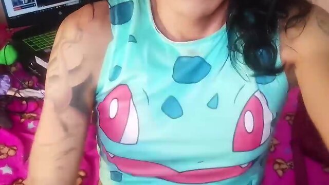 Join my new channel violetta pigtails official and lets have a delicious time - our secret! gorgeous trans skinny girl with a plug in her anus