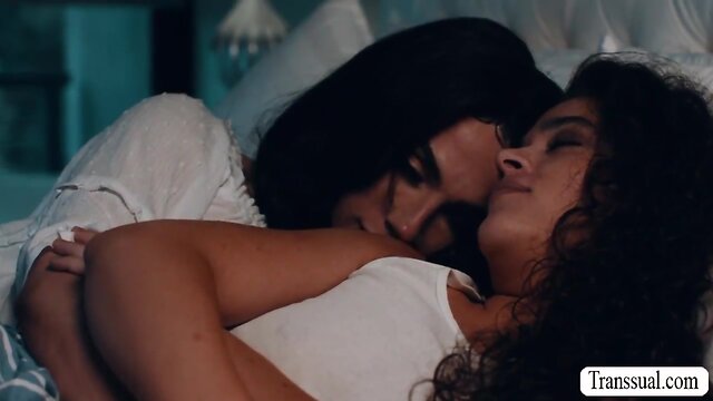 Stepmom seduces and dominates stepteen: shemale edition