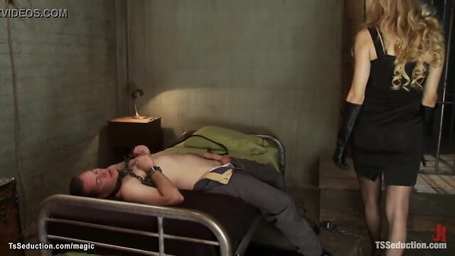 Shemale dom punishes cheating man