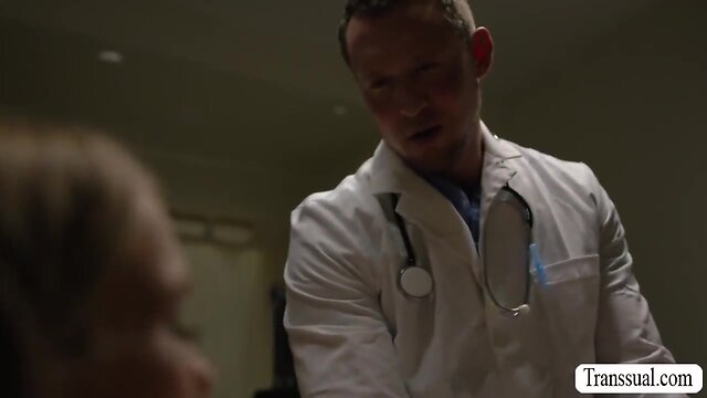 Barebacked by horny doctor: skinny ts patients experience