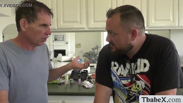 Blonde ts asia belle gives deepthroat and anal bareback to stepbrother