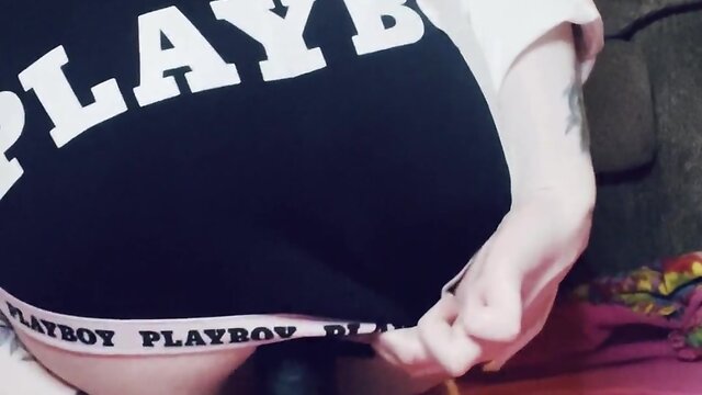 Stunning trans playboy reveals his boyish secret