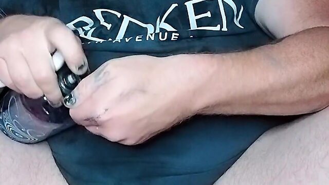 Exploring submission with a sex swing and fuck machine: continuous masturbation, squirting, and dildo penetration