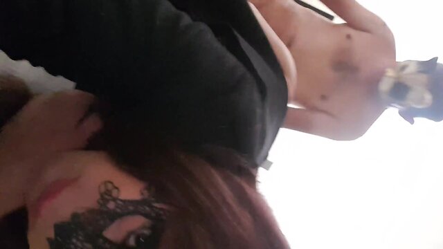 Transgender karlatvags gives blowjob to stranger and gets penetrated doggy-style