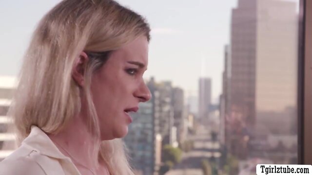 Stud barebacks his transgender boss