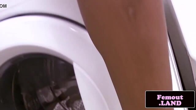 Amateur transsexual femboy masturbates