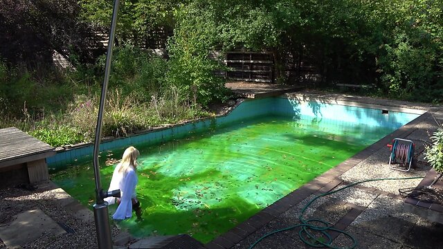 Soaking masturbation and intense caning: a sensual experience