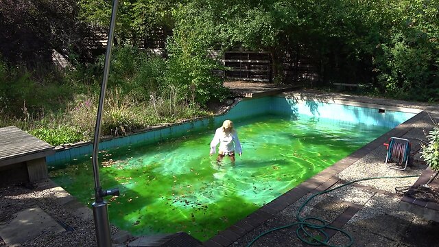 Soaking masturbation and intense caning: a sensual experience