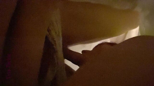 Receiving oral pleasure under the covers