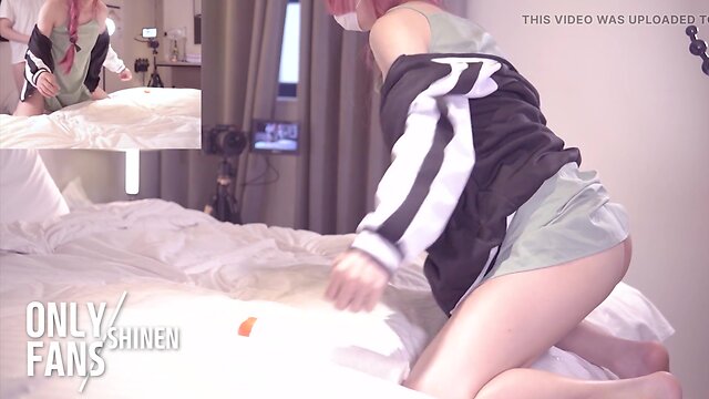Japanese crossdresser bocchi rocks cosplay and gets ravished - anime cosplay 8