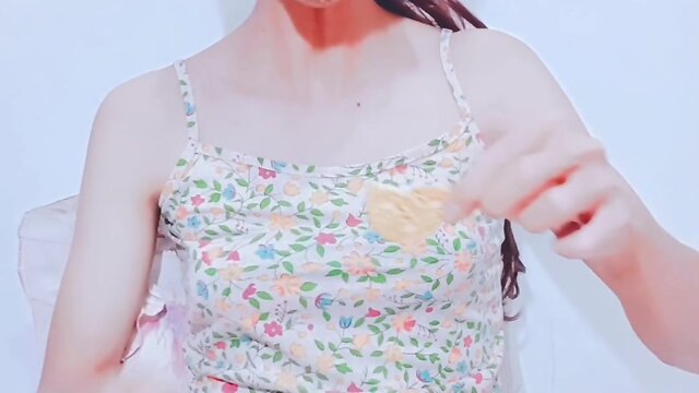 Exploring my fetishes: trying my own cum and piss for the first time, food and fluid play with an asian transgender trap