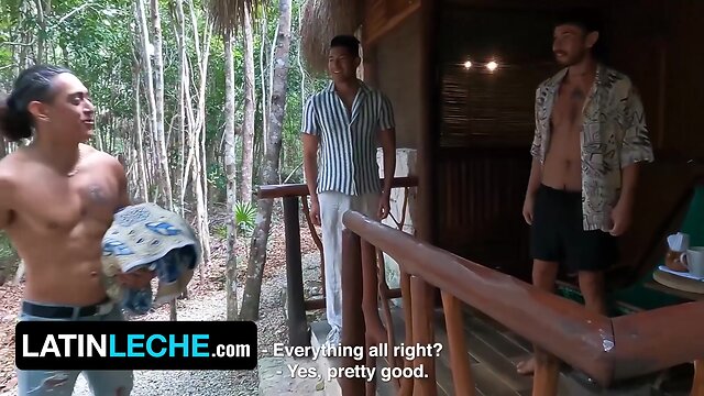 Exploring the untamed side of cancun: a steamy latin leche threesome in the cenotes