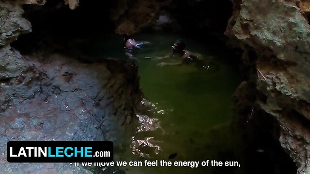 Exploring the untamed side of cancun: a steamy latin leche threesome in the cenotes