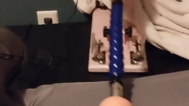 Chastity machine fucks bunny