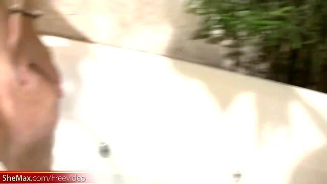 Sizzling jacuzzi orgy with four mischievous shemales