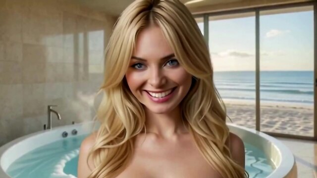3D Futanari action in a tropical paradise setting