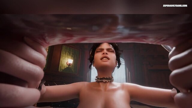 Lady Dimitrescu’s big ass hole stuffed with a huge cock in 3D