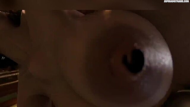 Lady Dimitrescu’s big ass hole stuffed with a huge cock in 3D