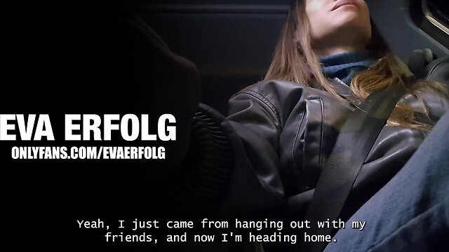 A trans girl pretending to be an Uber driver to fuck cute guys