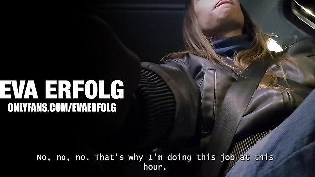 A trans girl pretending to be an Uber driver to fuck cute guys