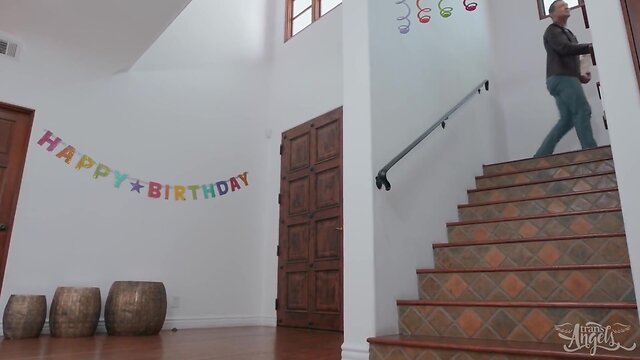 It's Daisy Taylor's birthday, and this lucky trans girl receives a sexy gift