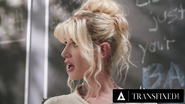 The hot teacher fucked with a student in front of her stepmom
