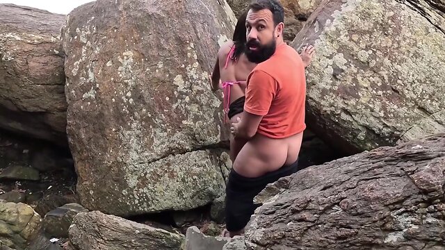 My wife and I fucked a beautiful trans girl on the beach