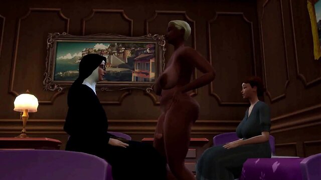 All nuns from the church gathered in one convent to fuck