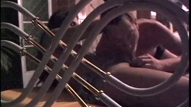 Nighttime anal dildo sex outdoors