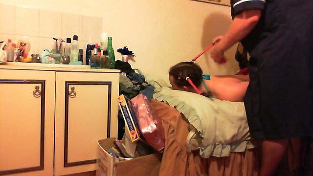 Hogtied Sissy is Gagged