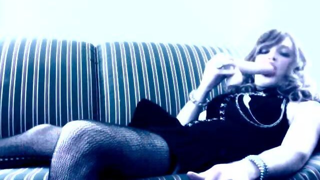 Crossdresser - stroking my cock