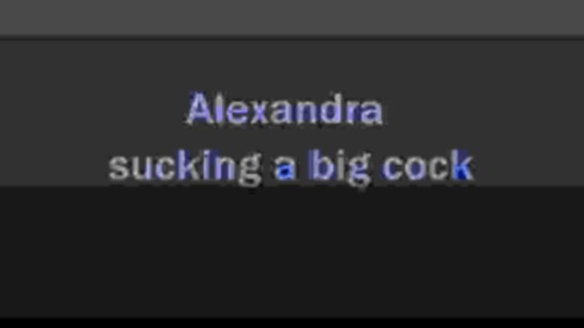 Blowjob by naughty Alexandra