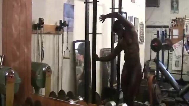 Black Magic: Hot Solo Performance Showcasing an Impressive Cock