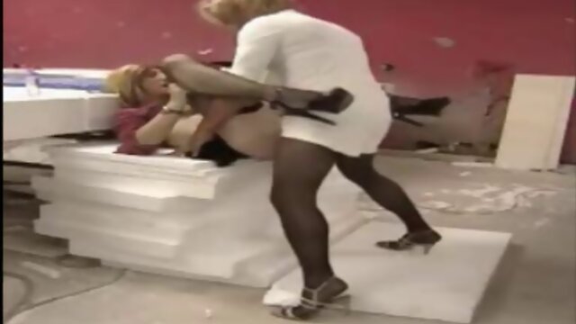 Trannies fuck out back of the store